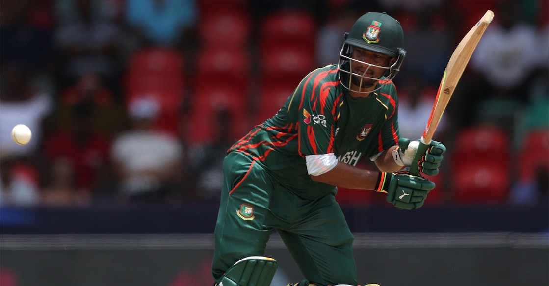Shakib Al Hasan scored an unbeaten 64 in Bangladesh's victory over Netherlands. Photo: X/@ICC
