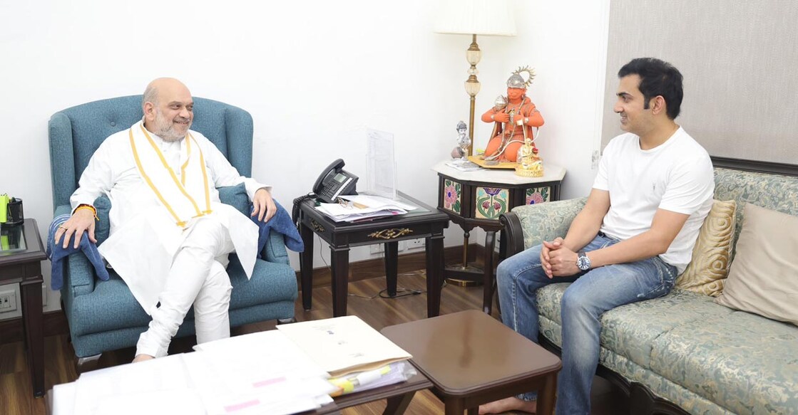 Gambhir posted a photograph from the meeting. Photo: X@GautamGambhir