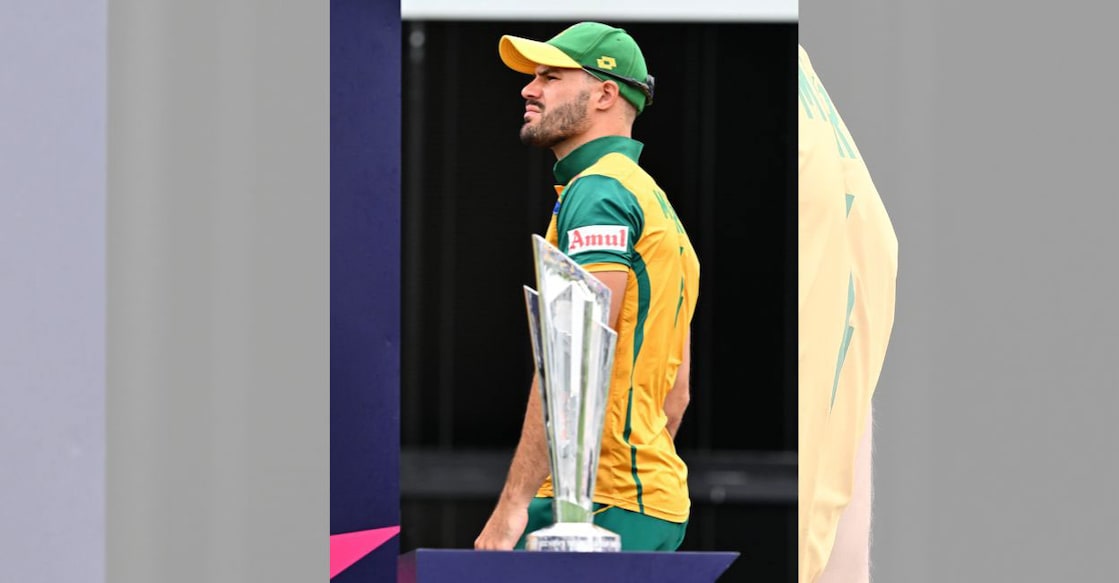 Untitled design - 1 South Africa's captain Aiden Markram waits to accept the second place medal after losing the ICC men's Twenty20 World Cup 2024 final to India at Kensington Oval in Bridgetown, Barbados, on June 29, 2024. Photo: AFP/Chandan Khanna
