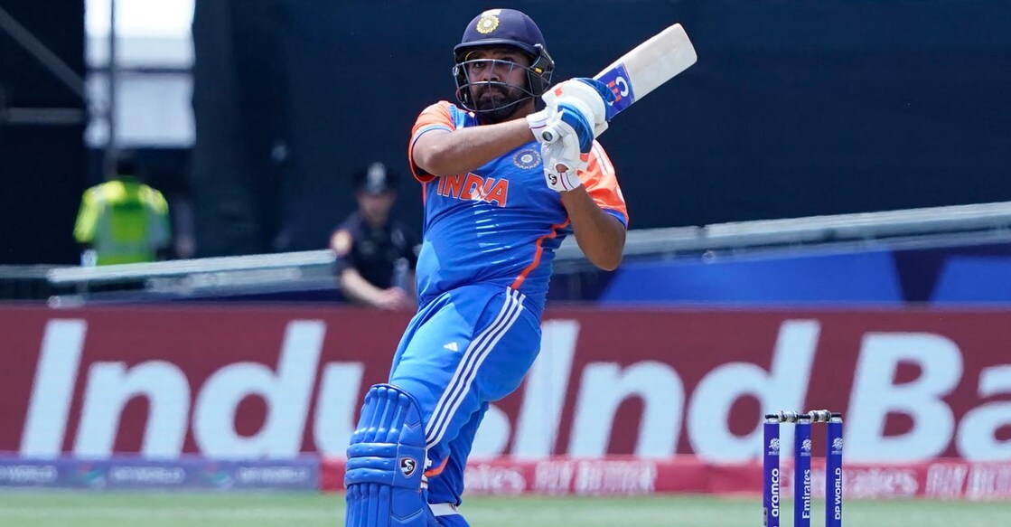 Indian captain Rohit Sharma in action. Photo: AFP/Timothy A Clary