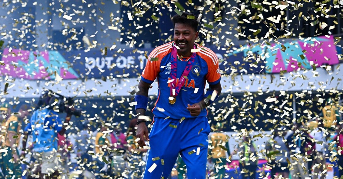 It was a memorable campaign for Hardik Pandya. File photo: AFP/Chandan Khanna