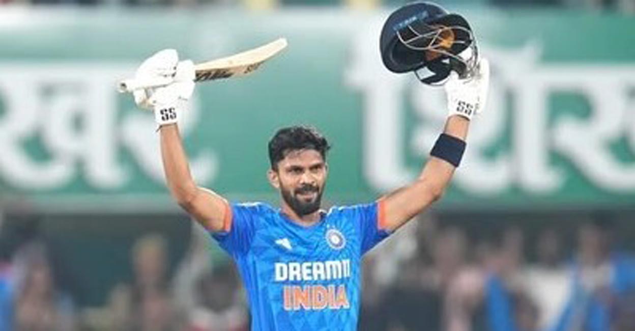 Gaikwad was in fine from in the T20I series against Zimbabwe. File photo: Instagram@ruutu.131
