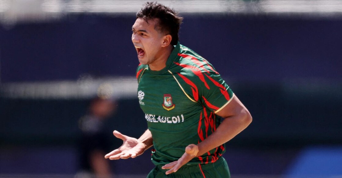 Taskin Ahmed celebrates dismissing South Africa's Heinrich Klaasen. File photo: AFP/Robert Cianflone