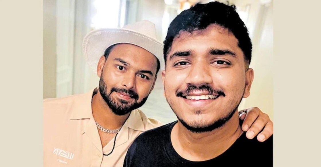 Rishabh Pant with Jithin Raj