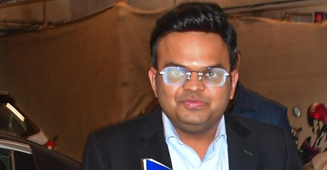 Jay Shah arrives for a meeting between BCCI officials and IPL teams owners in Mumbai on Wednesday. Photo: PTI