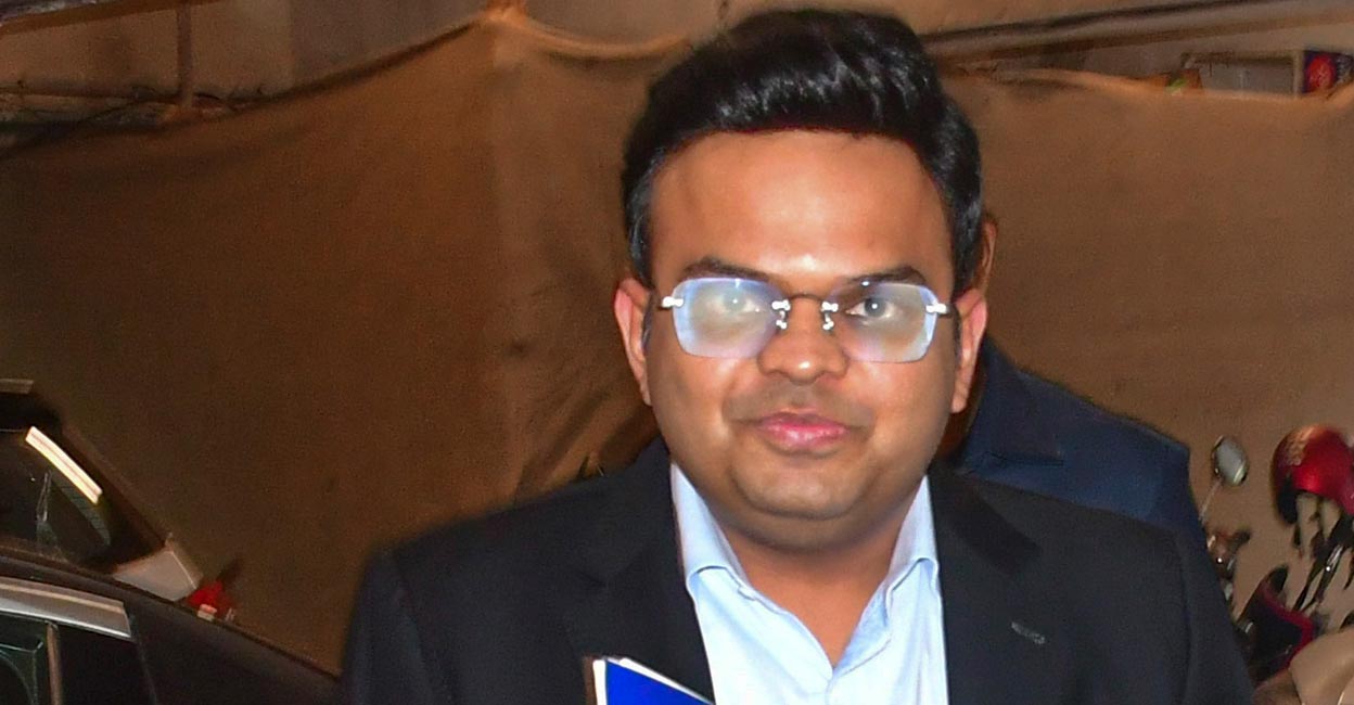 Jay Shah arrives for a meeting between BCCI officials and IPL teams owners in Mumbai on Wednesday. Photo: PTI