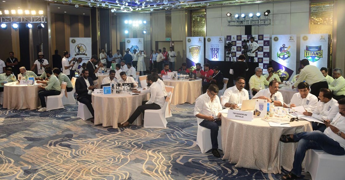 The auction was held in Thiruvananthapuram. Photo: X@KCL_t20