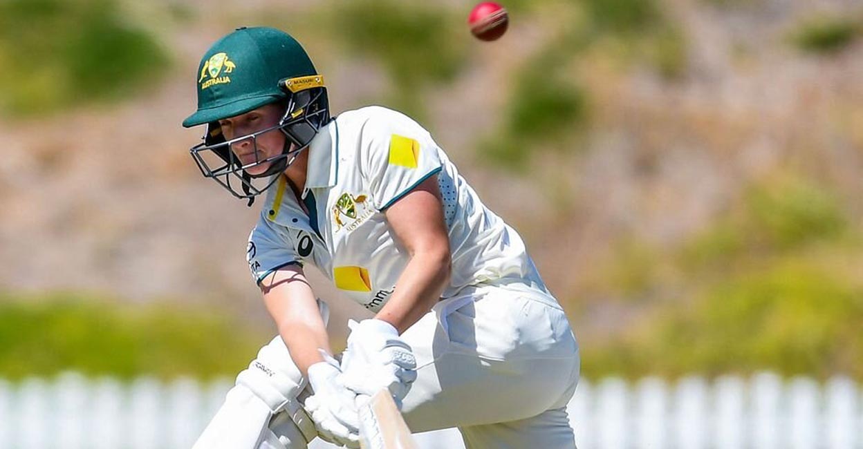 Maddy Darke made an unbeaten 105 off 197 balls. Photo: IANS