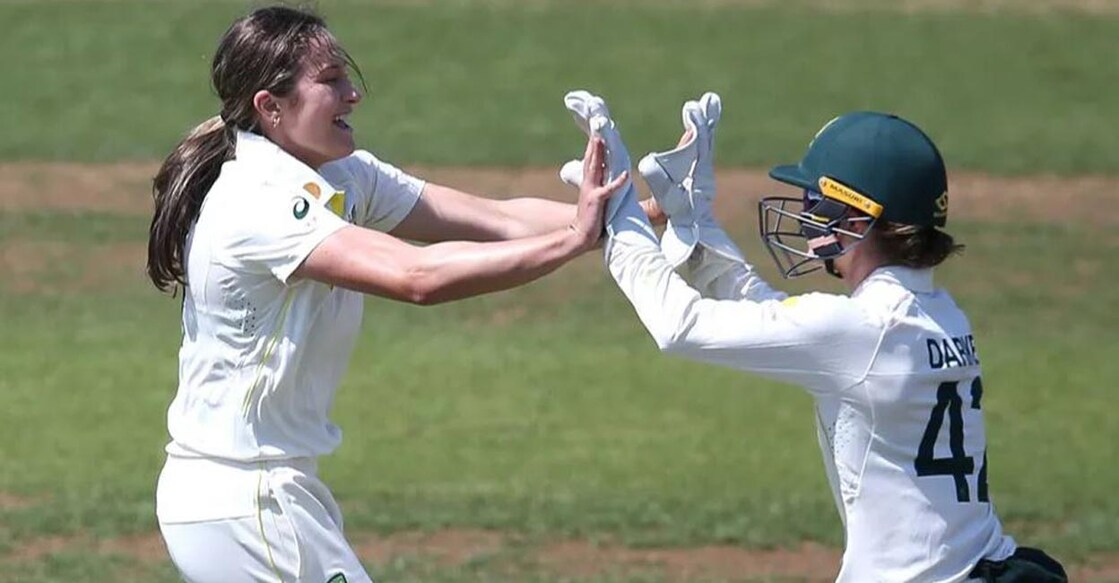 Tess Flintoff celebrates a wicket. Photo: cricket.com.au via IANS