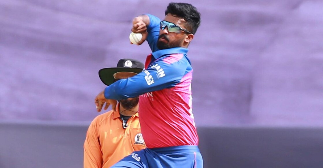 Captain Abdul Basith was the most successful Royals bowler. Photo: Special Arrangement