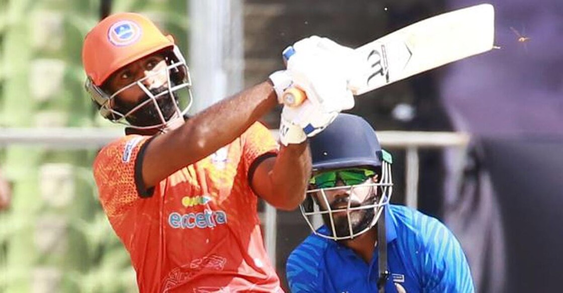 Ajinas en route to his fifty. Photo: Special Arrangement 