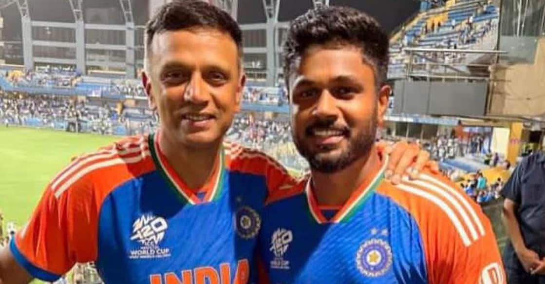 Rahul Dravid and Sanju Samson go a long way back. File photo: Instagram@imsanjusamson