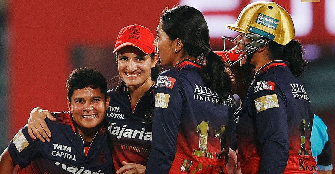 RCB players during the match against Gujarat. Photo: X/RCBTweets
