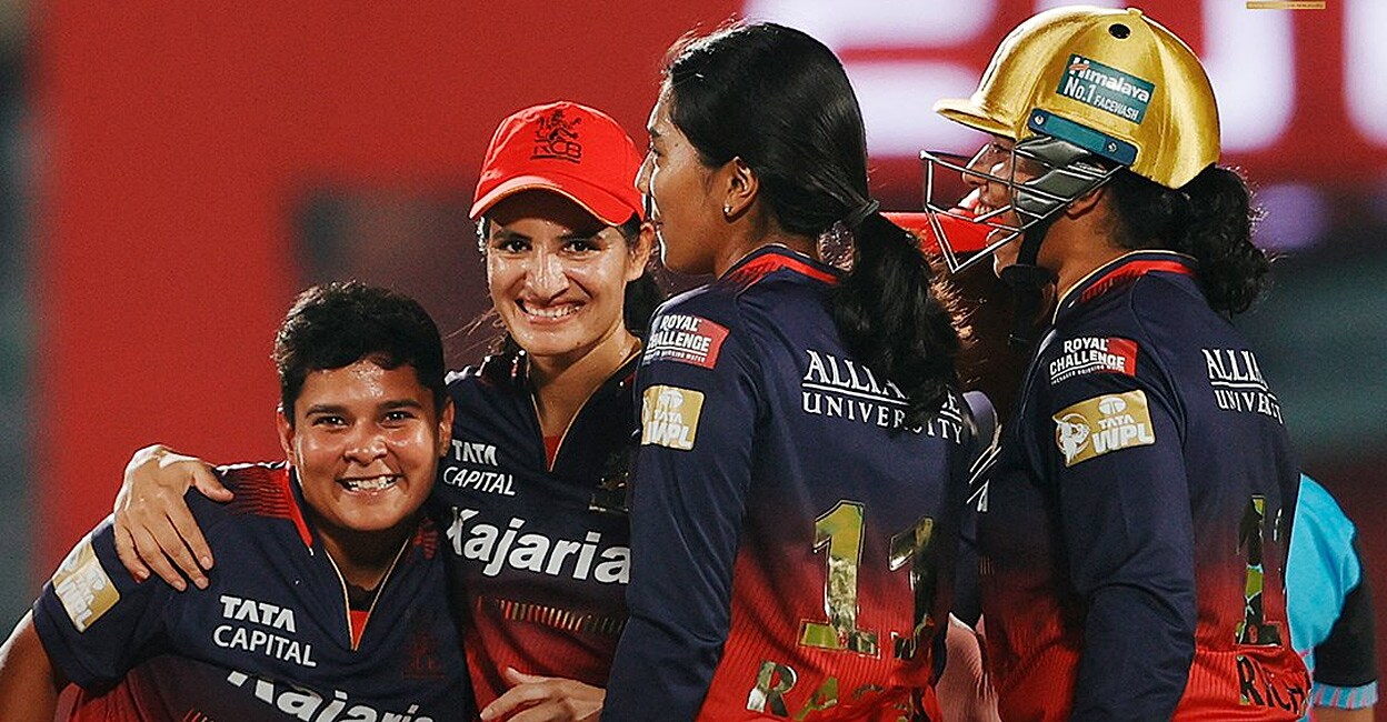 RCB players during the match against Gujarat. Photo: X/RCBTweets