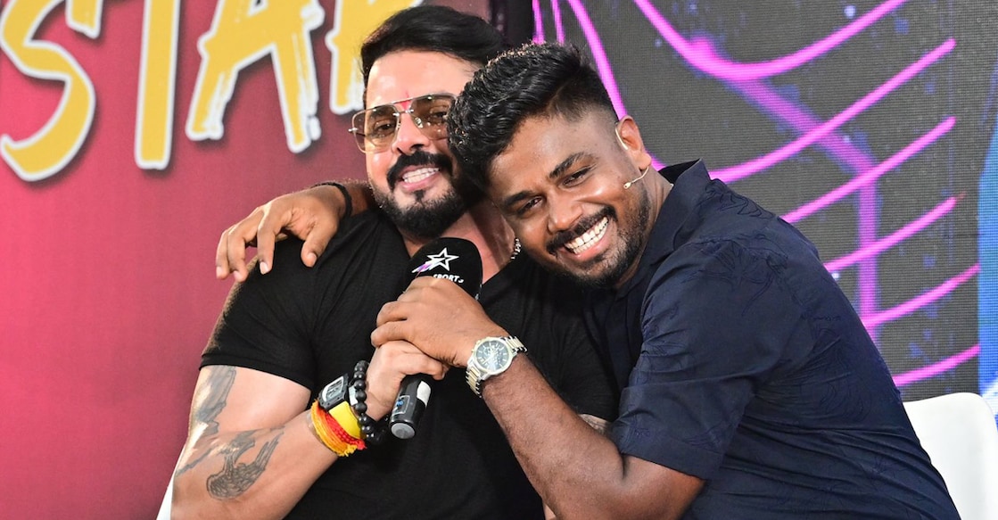 S Sreesanth and Sanju Samson. File photo: Manorama