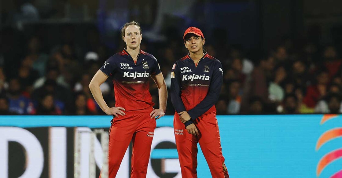 RCB's Ellyse Perry and captain Smriti Mandhana. Photo: @wplt20
