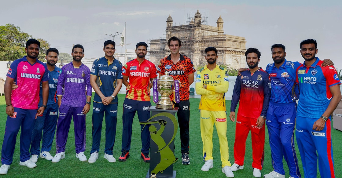 ipl-team-captains The captains of IPL teams posing for a photo. Photo: X/@IPL
