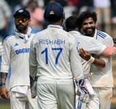 Wankhede Test: After Jadeja magic restricts Kiwis to 235, Indian batting collapses, again