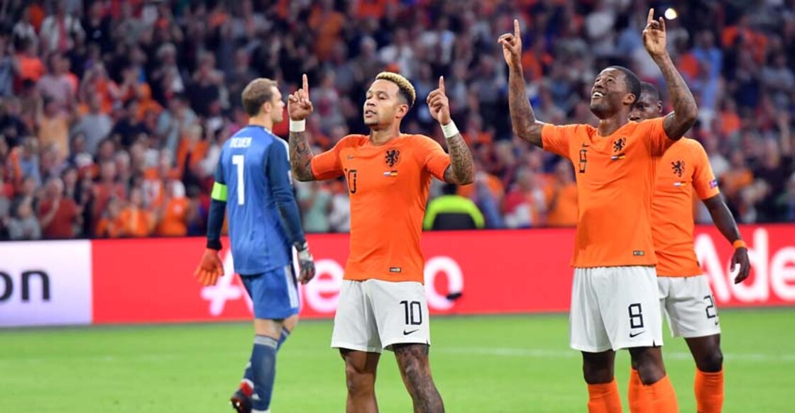 Depay shines as Netherlands thump Germany