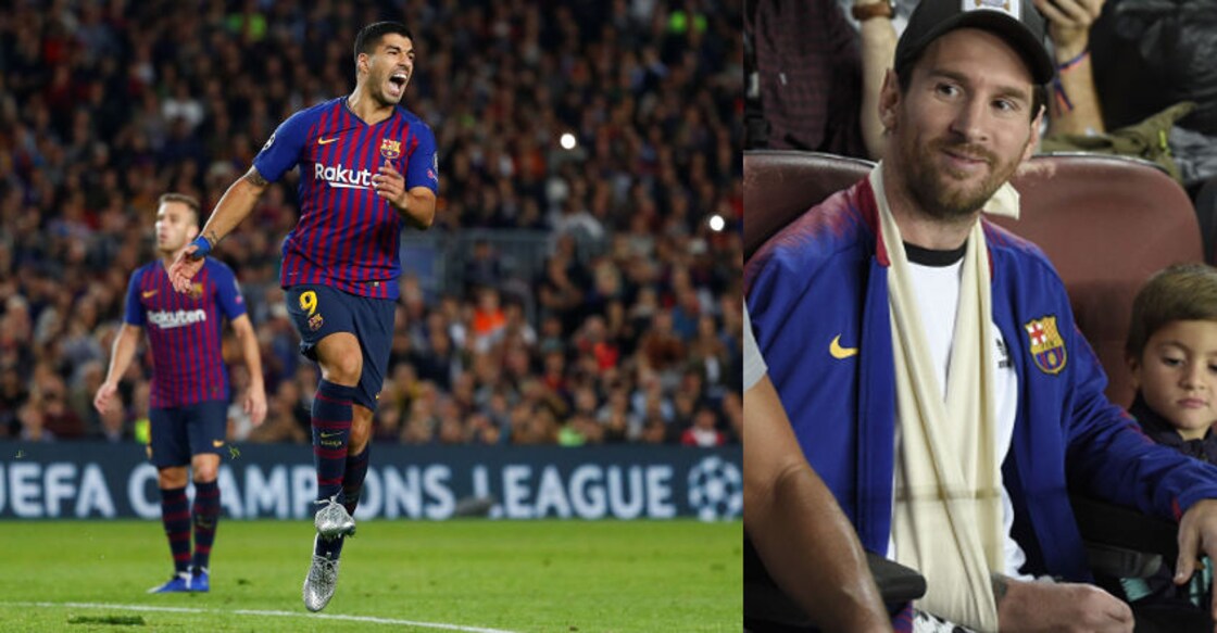 Messi watched from the stands as Barcelona sink Inter Milan