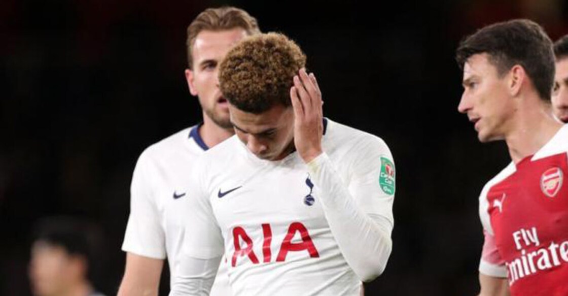 Tottenham's Dele Alli hit by bottle in derby win at Arsenal