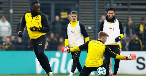 Bolt dazzles in training session with Borussia Dortmund