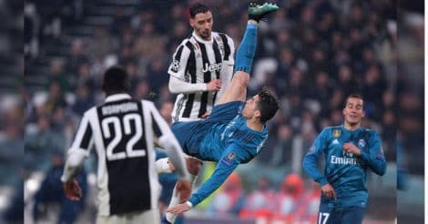 Real romp home in style with Ronaldo's bicycle kick