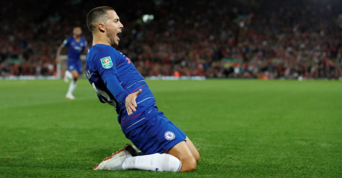 Magnificent Hazard ends Liverpool's 100 per cent start