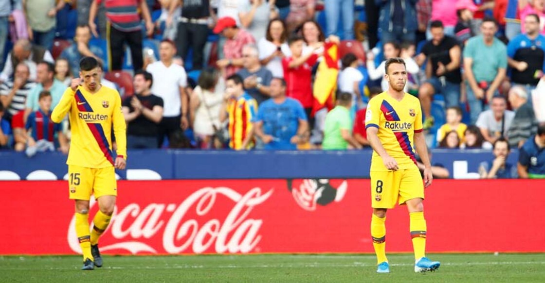 La Liga: Barca crash to defeat at Levante after second-half collapse