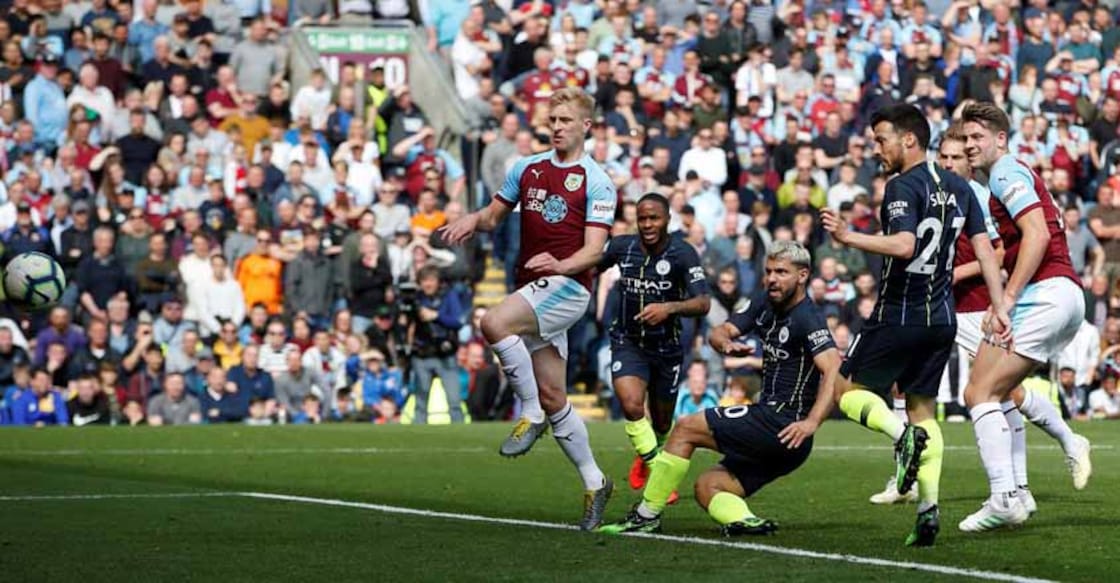 Aguero strikes as Man City hold firm for win at Burnley