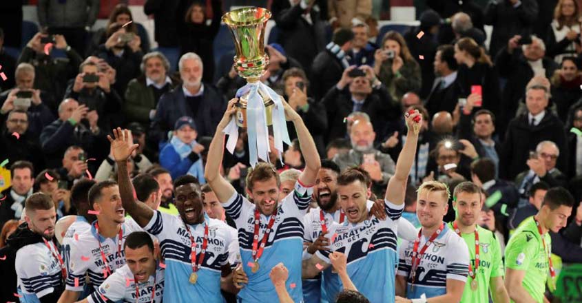 Sciarpa Atalanta Lazio Finale Coppa Italia 2019: Cimelio Per Tifosi Veri E Collezionisti