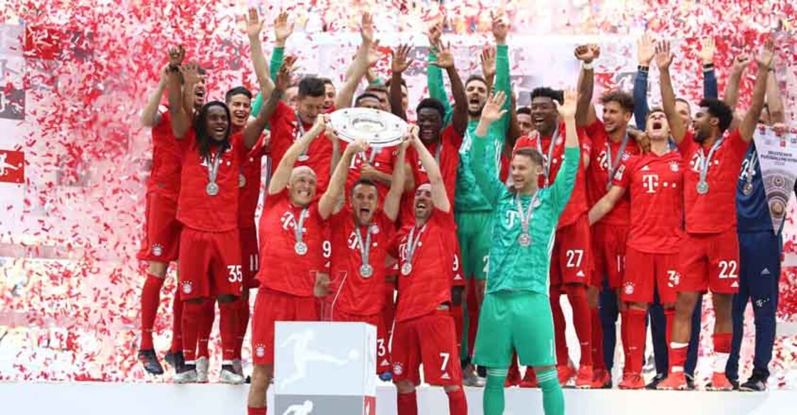 Bayern Munich win seventh consecutive Bundesliga title