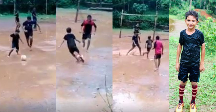 International footballers praise Kasaragod boy’s skills; video goes viral International footballers praise Kasaragod boy’s skills; video goes viral