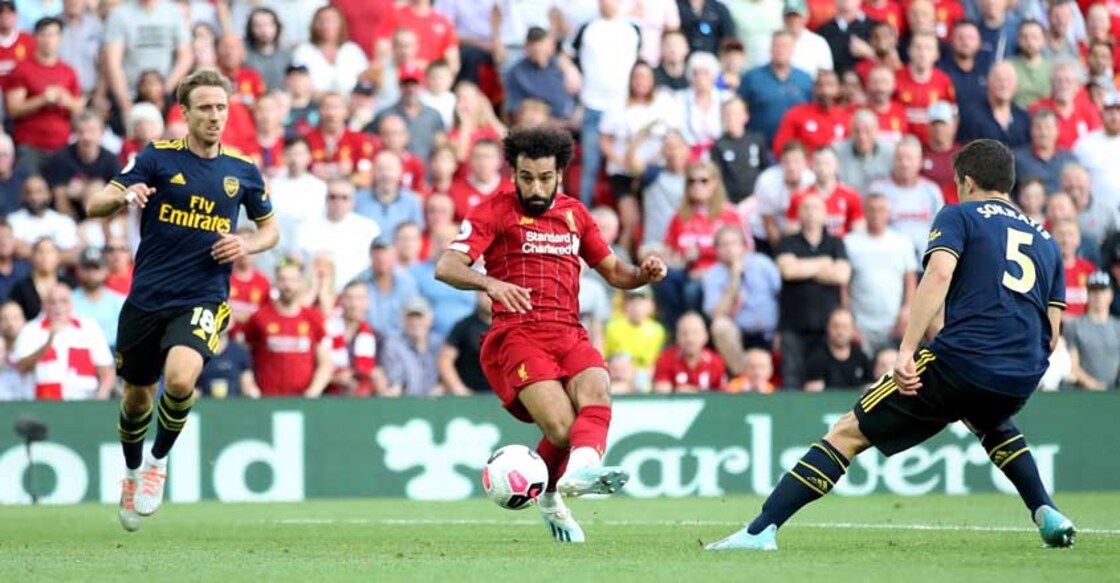 Premier League: Salah bags brace as Liverpool cruise past Arsenal