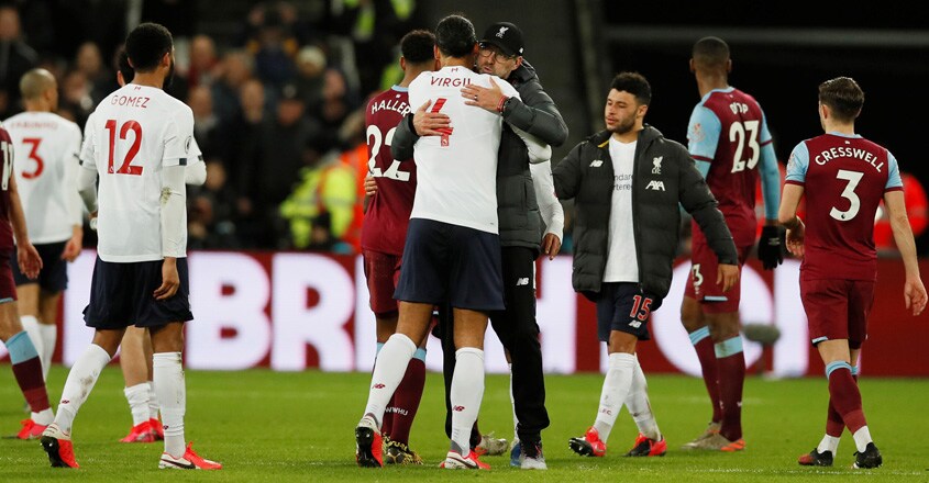 Premier League: Liverpool sink West Ham to open 19-point lead Premier League: Liverpool sink West Ham to open 19-point lead