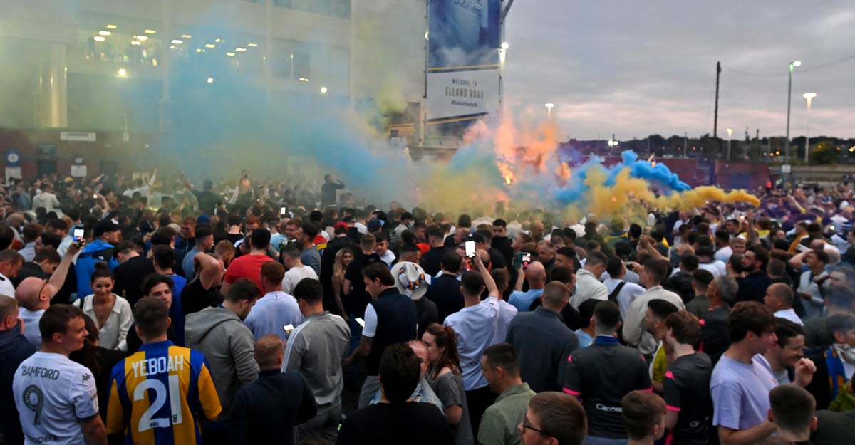 Ecstatic supporters Ecstatic supporters