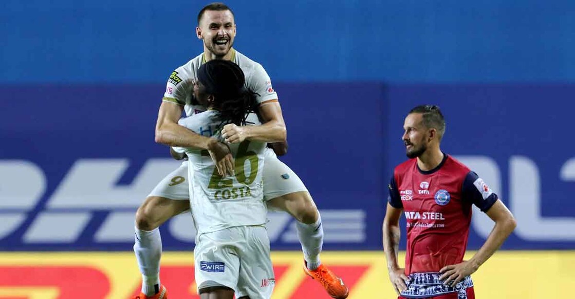 Jordan Murray's brace set up the win for Blasters. Photo: ISL