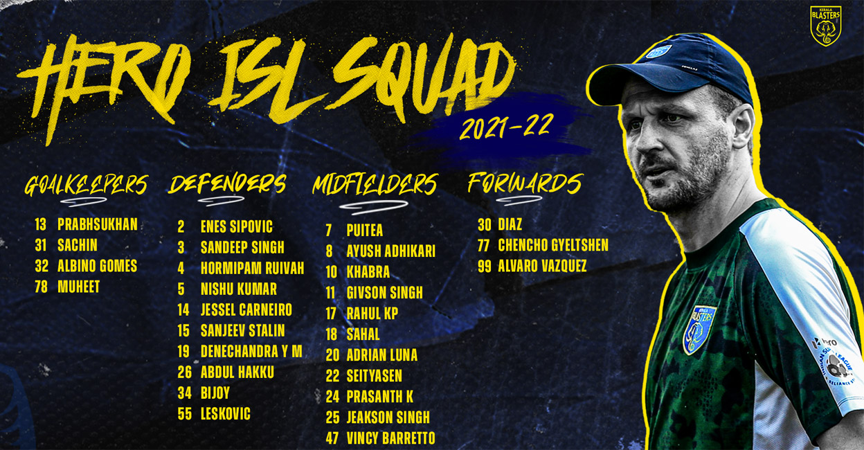 Blasters announce squad Blasters announce squad
