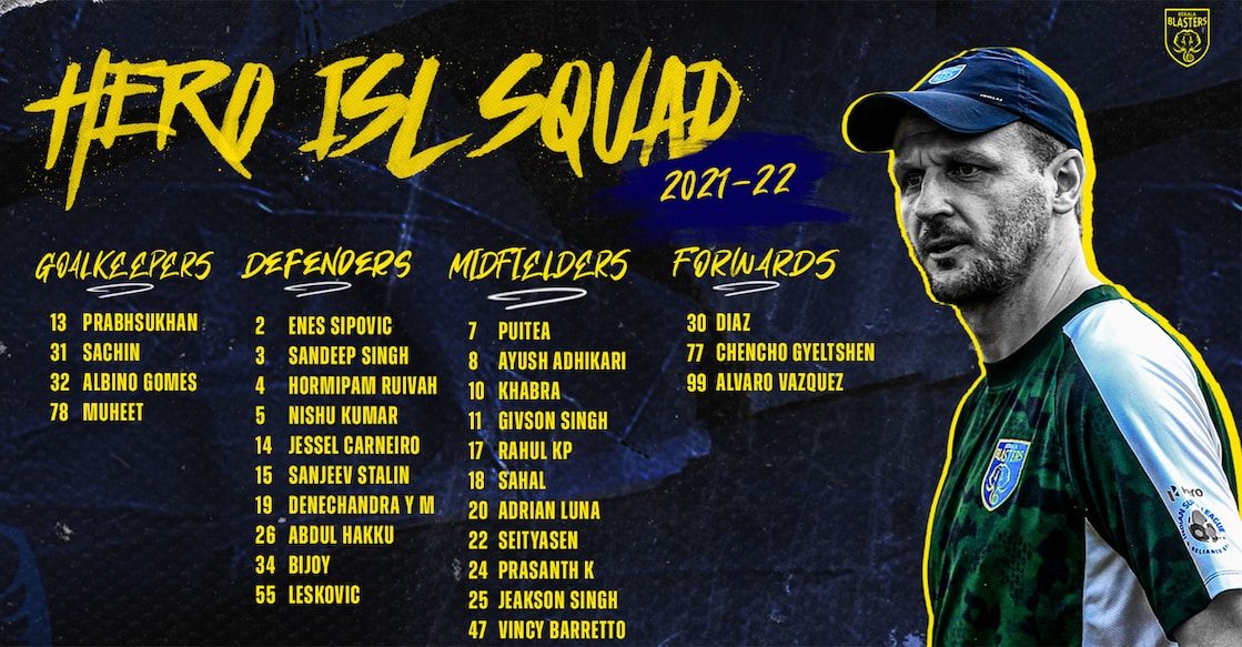 Blasters announce squad