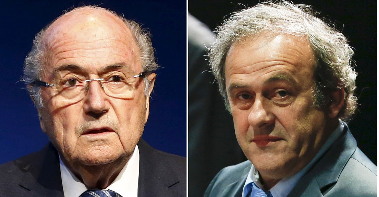 Blatter and Platini Blatter and Platini