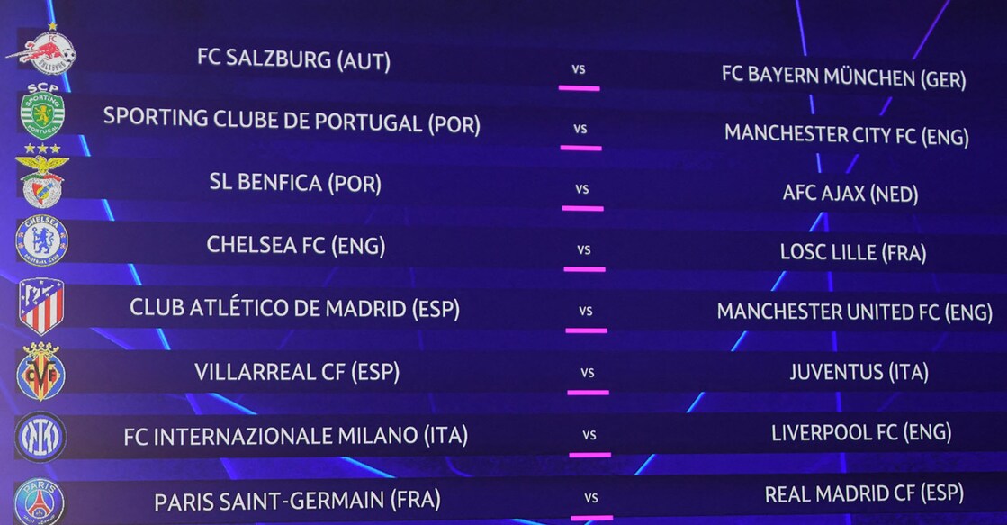 Champions League last-16 draw
