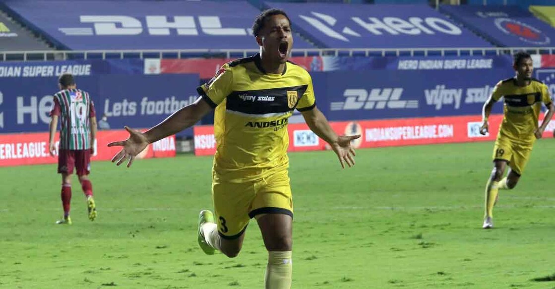 Roland Aalberg made an instant impact off the bench to give HFC the lead (ISL)