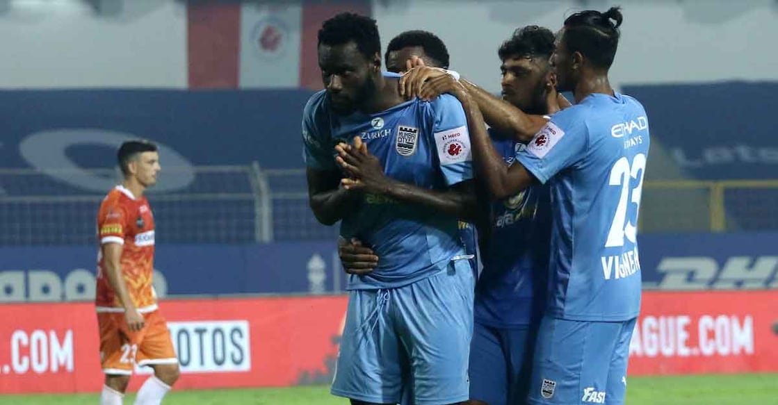 fall-goal Mourtada Fall headed home FC Goa's equaliser. Photo: ISL