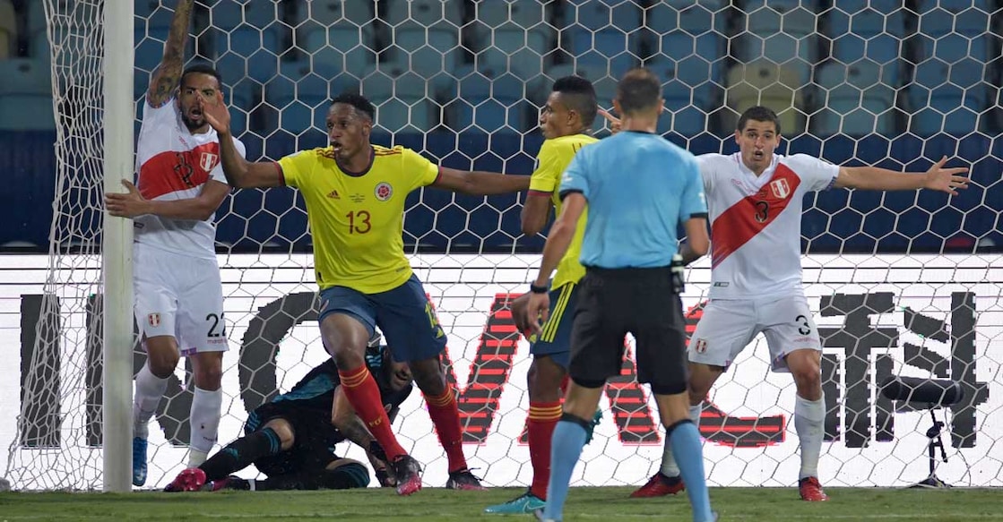 Mina own goal helps Peru to 2-1 Copa America win over Colombia