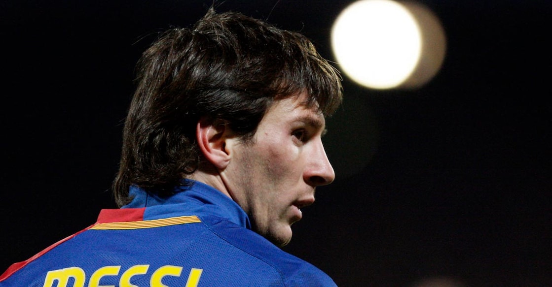 Lionel Messi arcelona's Lionel Messi looks on after missing a scoring opportunity against Olympique Lyon during their Champion's League soccer match at the Gerland stadium in Lyon, February 24, 2009. Photo: REUTERS/Jean-Paul Pelissier