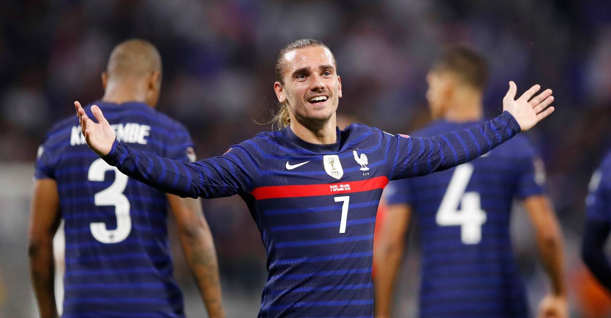 Griezmann double fires France to victory over Finland