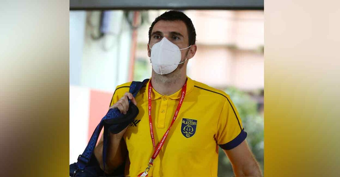 The Kerala Blasters team has not trained for the last few days. Photo: Twitter/ @KeralaBlasters