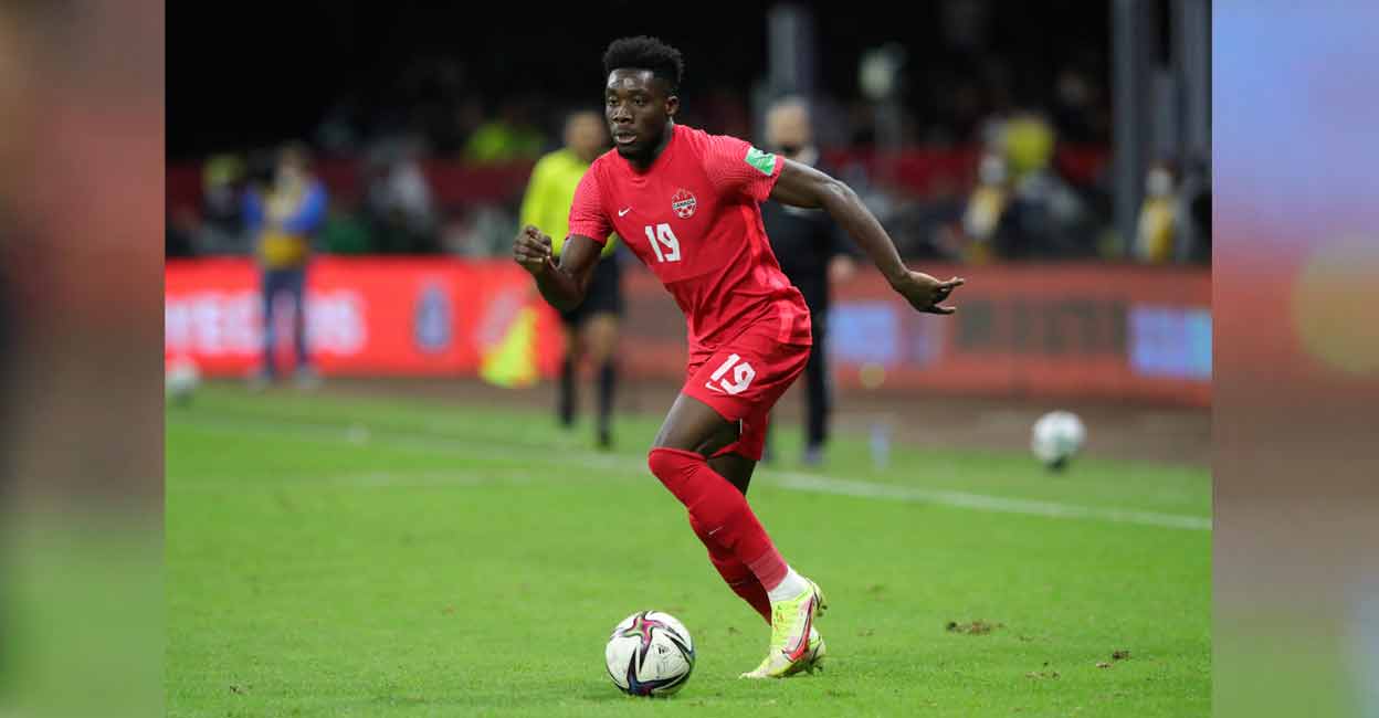 Canada's Alphonso Davies in action. Photo: Reuters/ Henry Romero