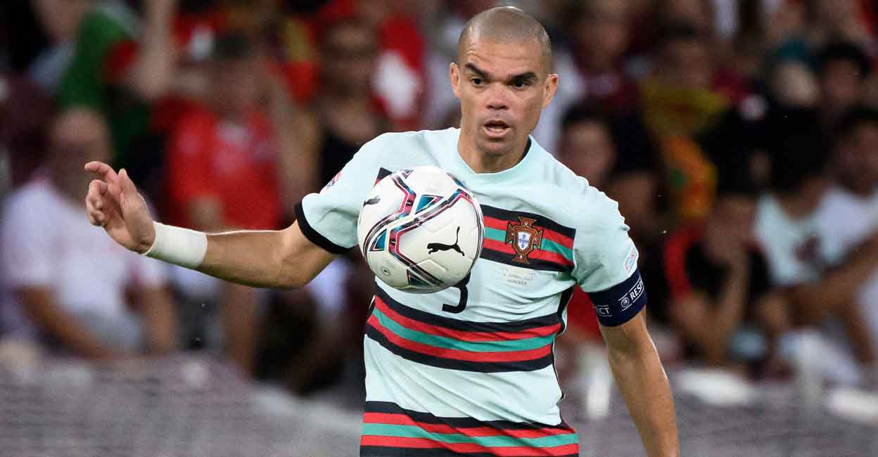Pepe Portugal's Pepe controls the ball during the UEFA Nations League match against Switzerland. File photo: AFP/Fabrice Coffrini