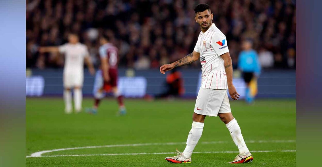Sevilla's Jesus Corona reacts during a match. File photo: Reuters/ Andrew Couldridge
